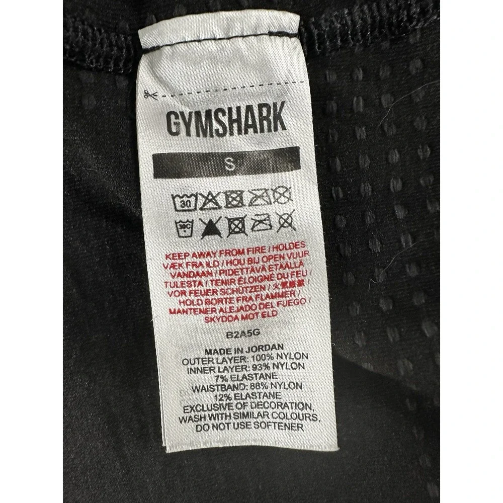 GYMSHARK Vital Seamless Blck Shorts 2 n 1‎ Size Small 22